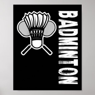 Poster Badminton sportif