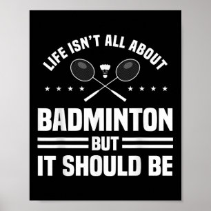 Poster Badminton sportif Jeu sportif Joueur sportif Athlè