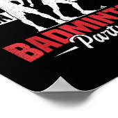 Poster Badminton Team Game Partner Shuttle Player Badmint (Coin)