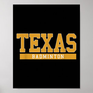 Poster Badminton Texas