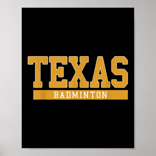 Poster Badminton Texas  (Devant)