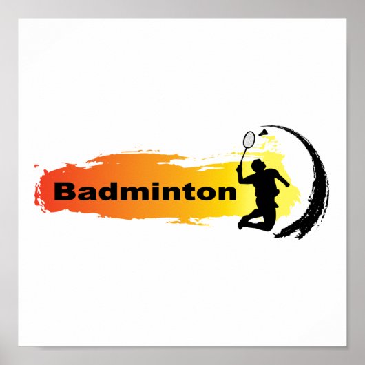 Poster Badminton unique (Devant)