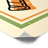 Poster Badminton vintage - Retro Racket Art (Coin)