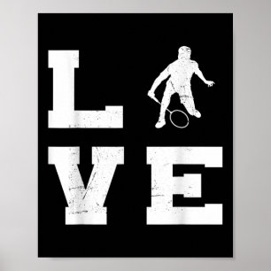 Poster Badminton Womens Mens Badminton Player Shuttle