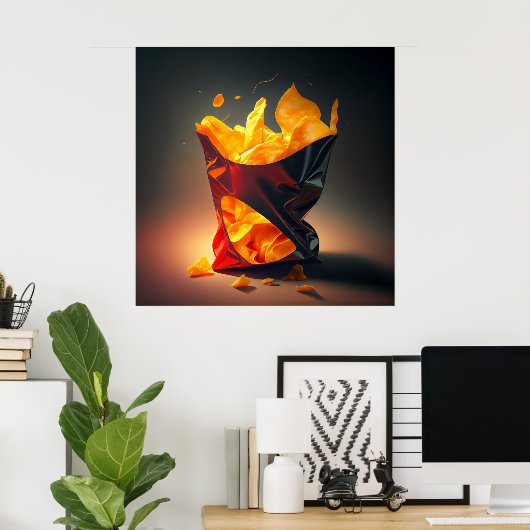 Poster bag/chips (Thuiskantoor)