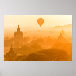 Poster Bagan Myanmar Balloon Travel