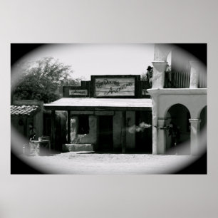 Poster Bagarre de cow-boys