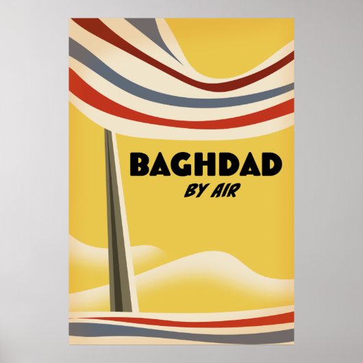 Poster Bagdad par avion (Devant)