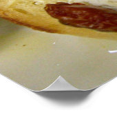 Poster bagel grillé avec fromage de chèvre (Coin)