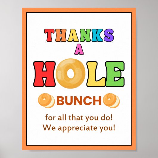 Poster Bagel, Semaine d'Appréciation Signé, Appréciation  (Devant)