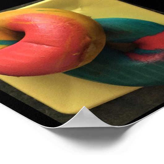 Poster Bagels colorés Photo (Coin)