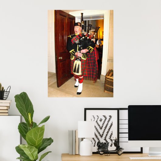 Poster Bagpiper (Bureau à domicile)