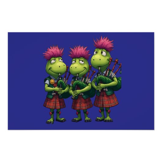 Poster Bagpipers pour Burns Supper Scottish Thistles (Devant)