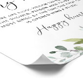 Poster Bague de verdure chasse nuptiale jeu de douche (Coin)