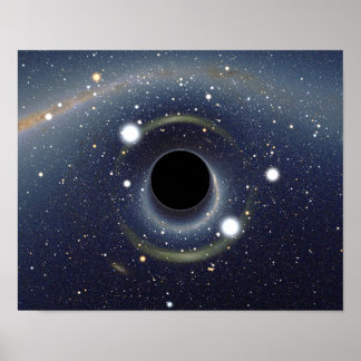 Poster Bague noire Einstein NASA