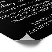 Poster Bague sur Fête des mariées de Roses Blanches Jeu (Coin)