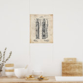 Poster Baguette Bag de Golf Caddy (Cuisine)