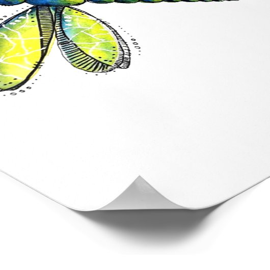 Poster Baguette Colorée (Coin)