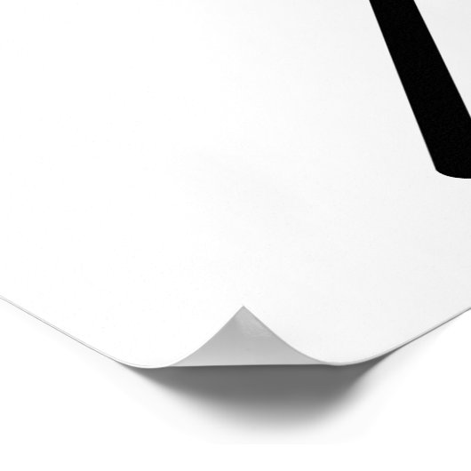 Poster Baguette de crosse traversée (Coin)