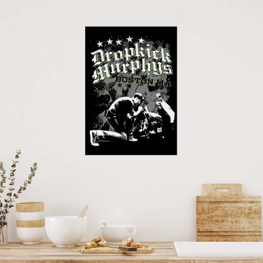 Poster Baguette de dropkick Murphys TShirt rock murphy dr (Cuisine)
