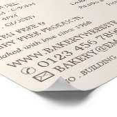 Poster Baguette fraîche, Boulangerie tendance Publicité (Coin)