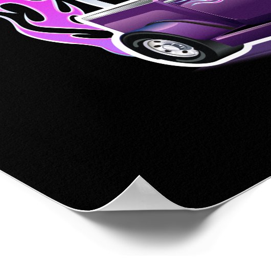 Poster Baguette rétro (Coin)