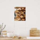 Poster Baguettes artisanales fraîches (Cuisine)
