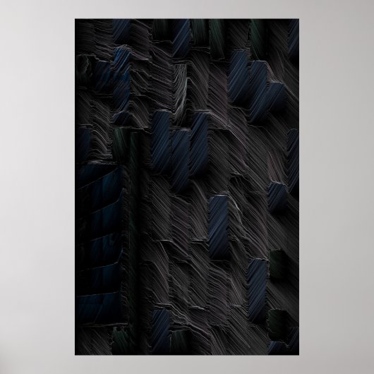 Poster Baguettes bleues et vertes sur contenant en plasti (Devant)