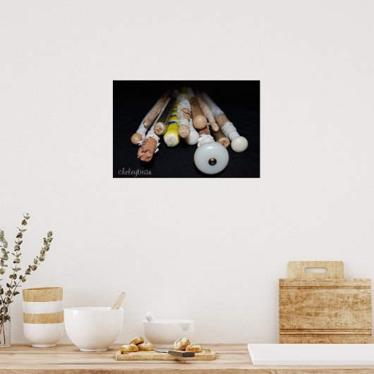 Poster Baguettes pour batterie (Cuisine)