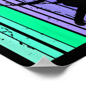 Poster Baguettes rétros de crosse d'anniversaire Lacrosse (Coin)