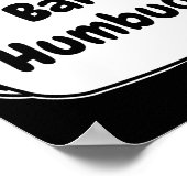 Poster Bah Humbug Speech Bubble T Shirt (Coin)