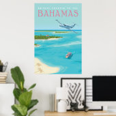 Poster Bahamas (Bureau à domicile)
