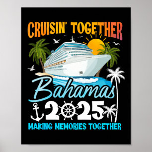 Poster Bahamas Cruise 2025 Family Cruise Trip Squad Group