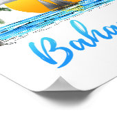 Poster Bahamas Vacances (Coin)