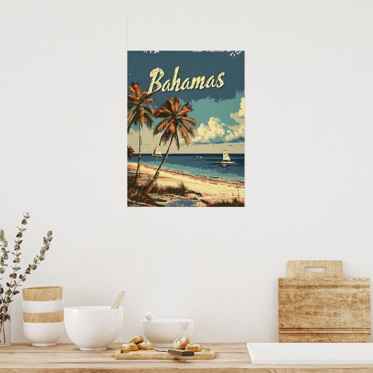 Poster Bahamas Vintage (Cuisine)