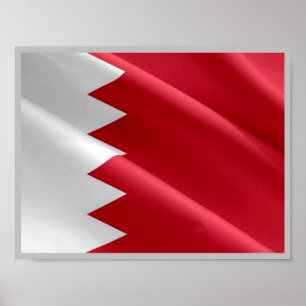 Poster Bahreïn - Drapeau.