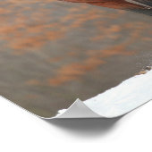 Poster Baie Andalousie Stallion debout En Neige (Coin)