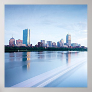 Poster Baie de Boston Back sur Charles