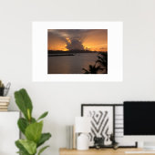 POSTER BAIE DE CRUZ SUNSET (Bureau à domicile)