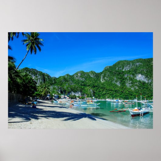 Poster Baie de El Nido Plage (Devant)