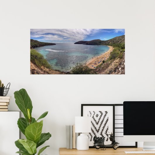 Poster Baie de Hanauma (Bureau à domicile)