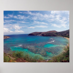 Poster Baie de Hanauma Hawaii
