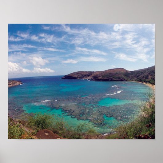 Poster Baie de Hanauma Hawaii (Devant)