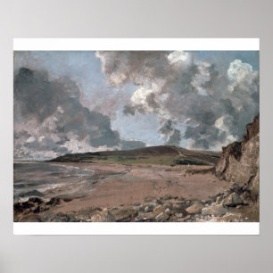 Poster Baie de John Constable Weymouth avec la colline