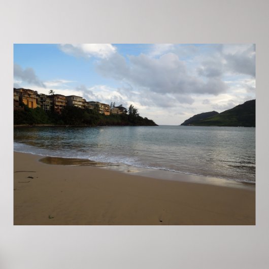 Poster Baie de Kalapaki à Kauai, Hawaii (Devant)