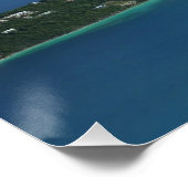 Poster Baie de Magens, scene de l'île St Thomas Beautiful (Coin)