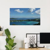 Poster Baie de Magens, scene de l'île St Thomas Beautiful (Bureau à domicile)