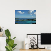 Poster Baie de Magens, St. Thomas Belle Scène d'Île (Bureau à domicile)