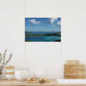 Poster Baie de Magens, St. Thomas Belle Scène d'Île (Cuisine)