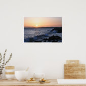 Poster Baie de Monterey, lever du soleil sur la mer (3 su (Cuisine)